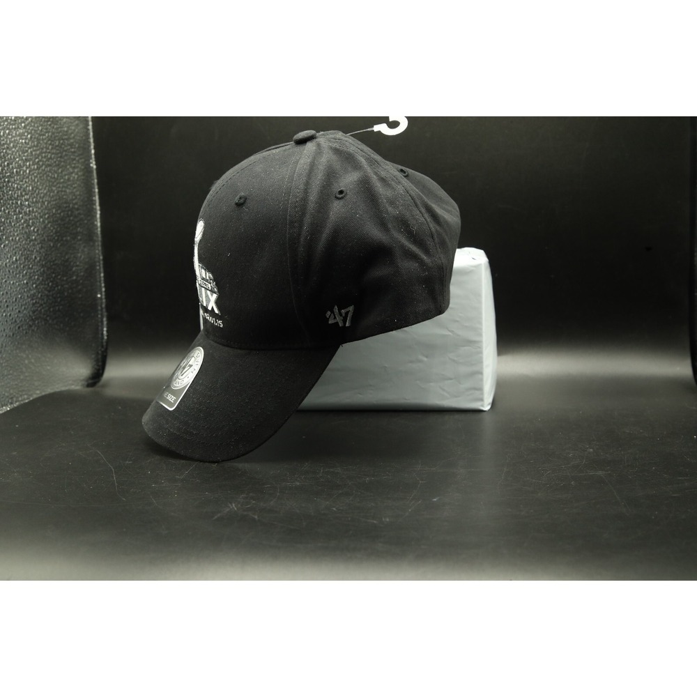 Super Bowl XLIX Black Hat, Forty Seven Brand, Adjustable Hook and Loop Back - Picture 6 of 6
